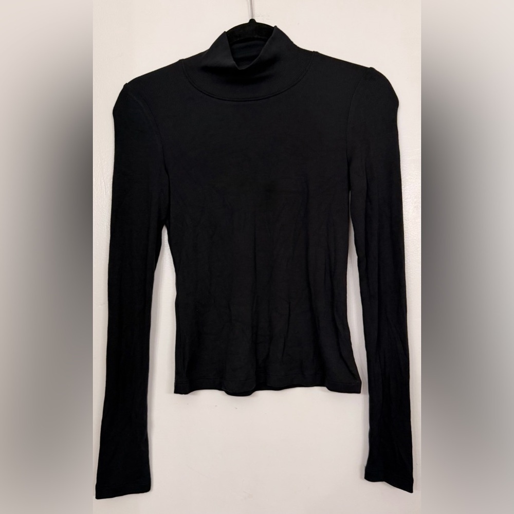 Favorite Daughter The Ribbed Long Sleeve Turtleneck Black Size Small - Picture 4 of 9